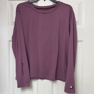 Champion purple Crew Neck athletic Top
